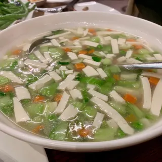 Egg Soup with Vegetable & Tofu