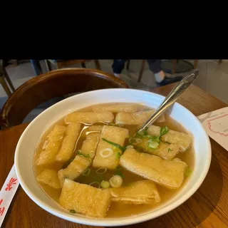 Tofu Puff & Thin Noodle Soup