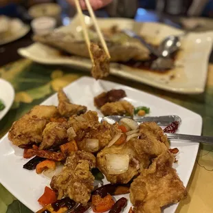 Fried crispy pork chop