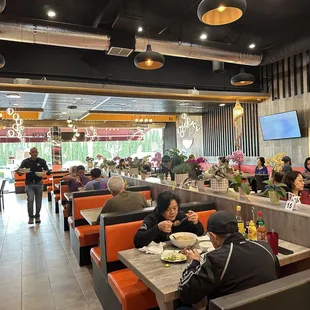 interior, sushi and sashimi