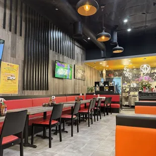 Inside interior. Very clean and organized