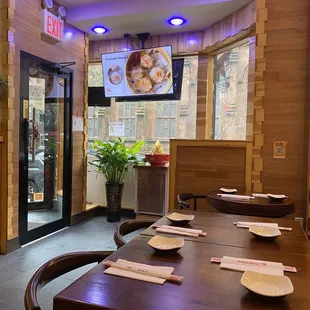 Very cute interior!! Intimate but not uncomfortably tight.