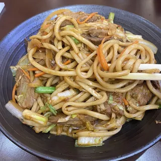 F4. Spicy Cumin Lamb Stir Fried Noodle