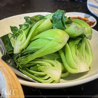 Bok Choy with Scallion-infused Oil