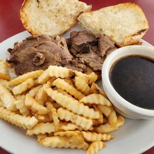 French dip with fries