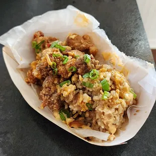 Korean chicken w/ fried rice