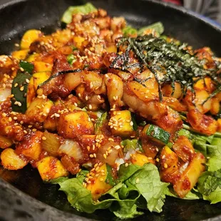 Hot Stone Platter Octopus Rice