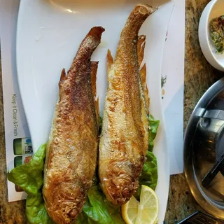 / Grilled Yellow Croaker with Soybean Paste Soup