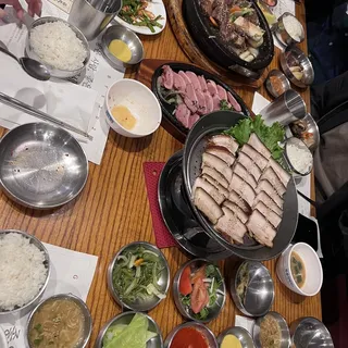 / Sliced Pork Belly with Green Onion