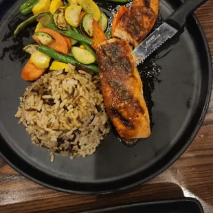 Whisky glazed salmon
