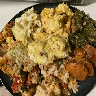 Holiday plate full of deliciousness