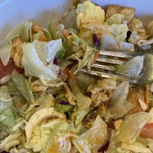 Really boring bagged salad
