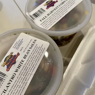 Harvest corn and cilantro white bean salsa