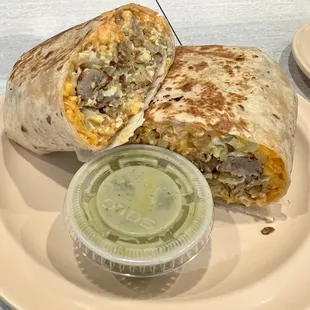 Breakfast burrito w/ sausage