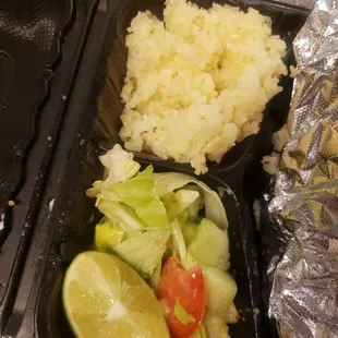Mushy rice.