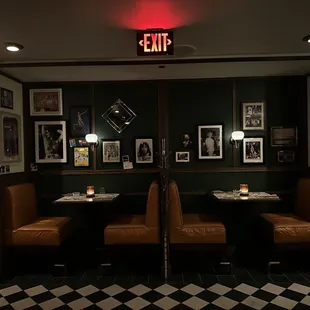 Loved the booths for two