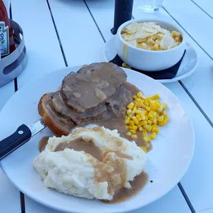 Meatloaf &amp; side of mac