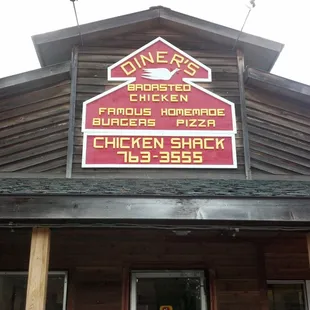 the front of the restaurant