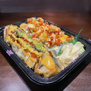 2/27/24  Godzilla Roll and Baked Crawfish. Both were amazing