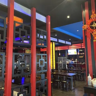 the interior of a restaurant