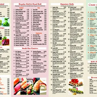 new menu