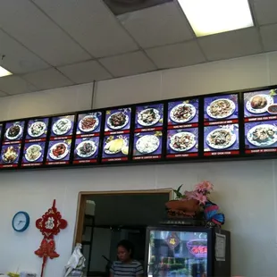 Ding How illustrated menu.