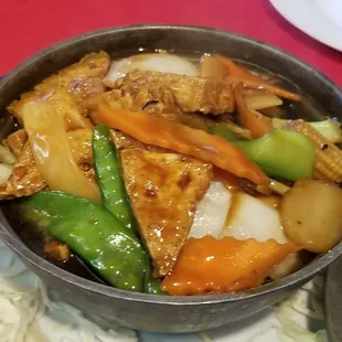 Tofu with mixed vegetables