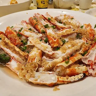 King Crab - steamed with minced garlic sauce