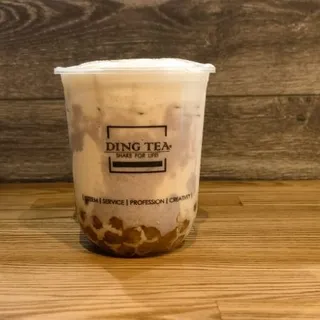 Taro Mix Burnt Cream Milk Tea + Boba