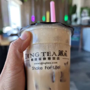 Vietnamese coffee with sea cream