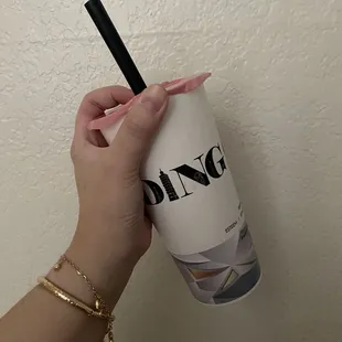 Winter Melon Milk Tea with star jelly ( 50% sugar)