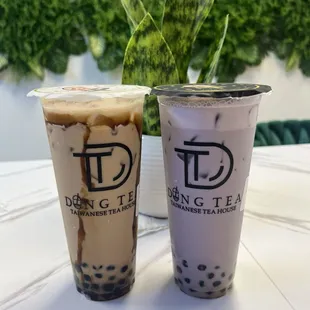 Monster Boba Latte Classic Taro Milk Tea with Boba