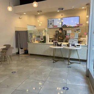 Inside store
