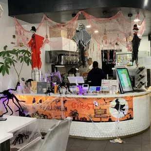 a halloween themed bar