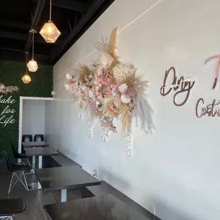 the interior of the restaurant