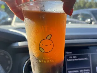 Big Orange Bubble Tea