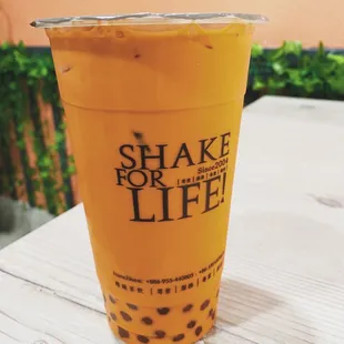 Thai tea boba