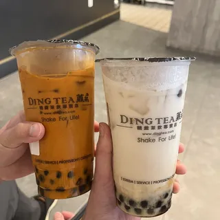 Winter Melon Green Milk Tea Large