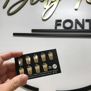 They have stamp cards!