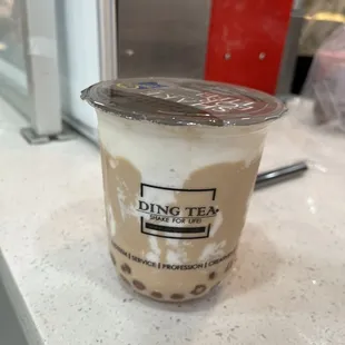 Signature boba with sea salt foam