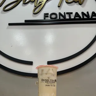 Jasmine Green Milk Tea with sea salt foam
