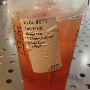 Top Fruit Green Tea