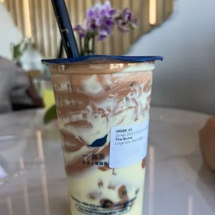 Thai Crème Brûlée Boba