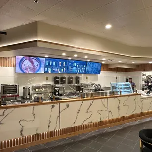 the interior of a restaurant