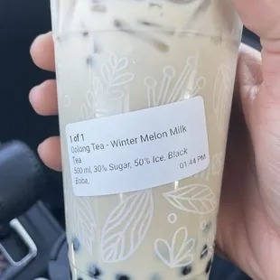 Wintermelon tea