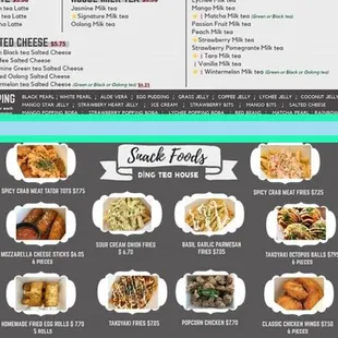 Online menu