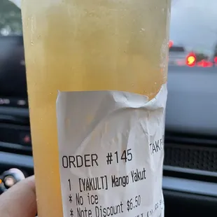 Asked for no ice on this rainy cold day and got ice
