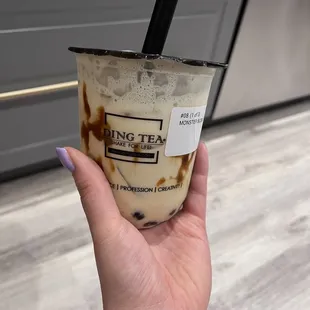 Current obsession Monster Boba Latte