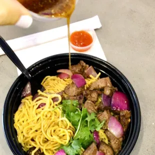 Garlic Noodle Shaken Beef