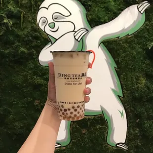 Dab for boba tea.